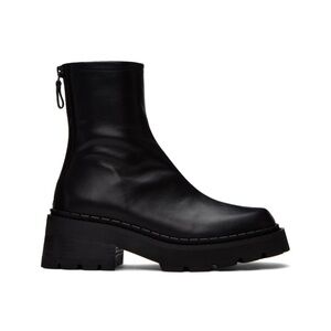 By Far black platform boots